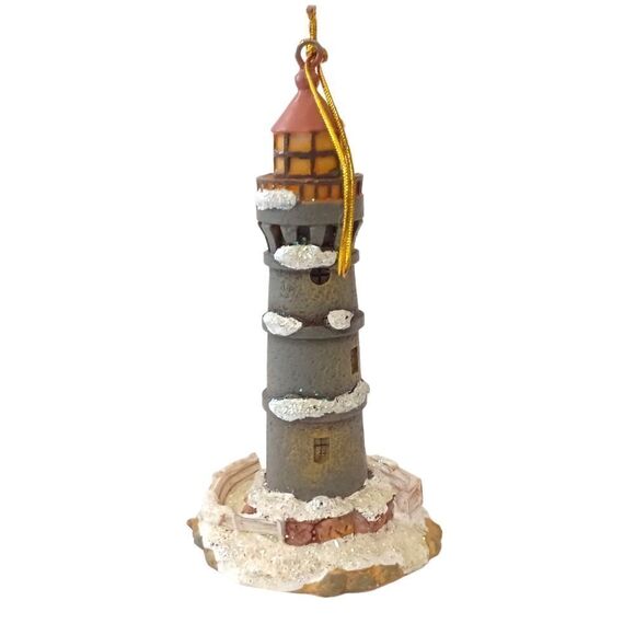 Thomas Kinkade Lighthouse Ornament Christmas Resin Kurt Adler Victorian Vintage. - Picture 6 of 12